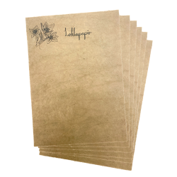 Hndlavet Loktapapir, Taupe 80G - 6-pak