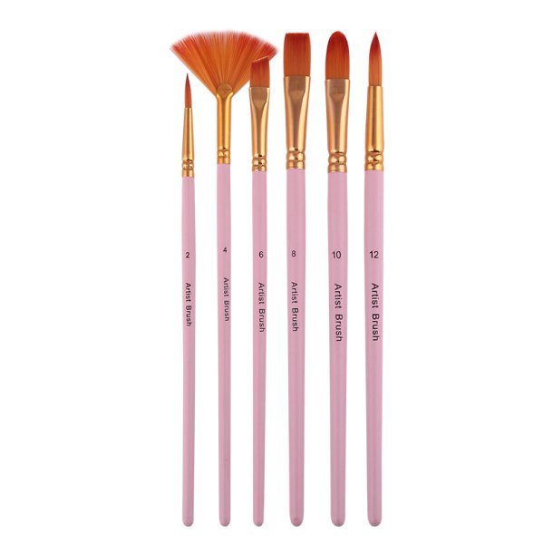 Artist Brush Penselst 6-Pak - Lyserd