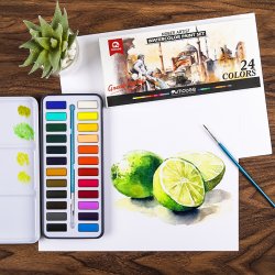 Mobee Akvarelst i Metaletui - 24-Pak