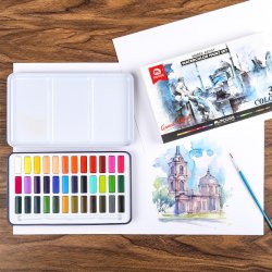 Mobee Akvarelst i Metaletui - 36-Pak