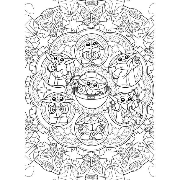 100% Grogu Mandalas, Mystery Coloring &amp; Scenes
