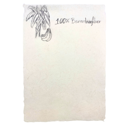 Hndlavet Bananpapir A4 Ivory 90G - 6-pak