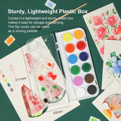 Mobee Akvarelst i Plastikske - 12-Pak