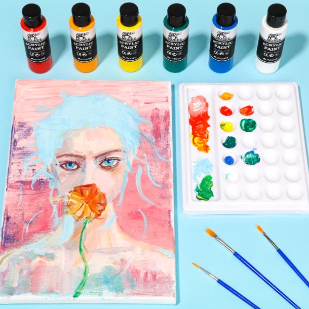 Mobee Akrylmalingst 60 ml. - 20-Pak