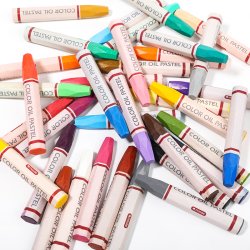 Mobee Farvede Oliepasteller - 36-Pak