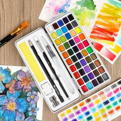 Mobee Akvarelst i Etui med Tilbehr - 50-Pak