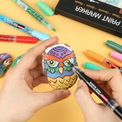 Mobee - Dobbeltendede Akryltuscher 20-Pak