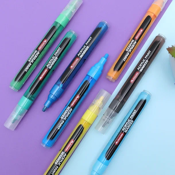 Mobee Stenmalingspakke - Akryltusch 20-Pak + Lak