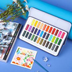 Mobee Akvarelst i Metaletui - 36-Pak