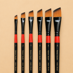 Roholt Studio Kunstnerpensels�t 6-Pak - Skr�sk�ret