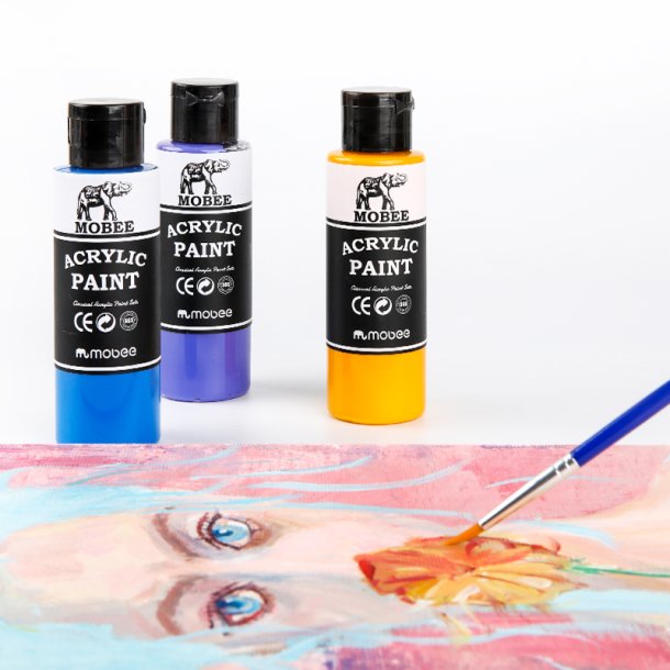 Mobee Akrylmalingst 60 ml. - 20-Pak