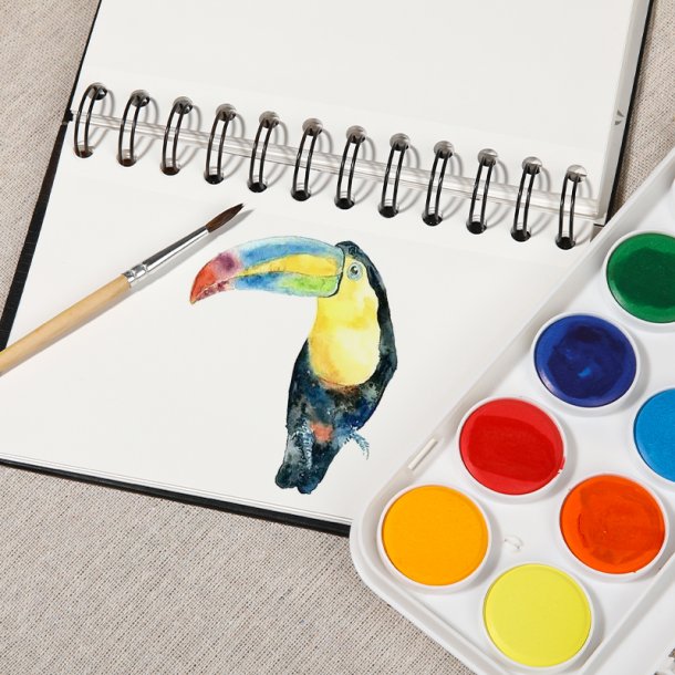 Mobee Akvarelst i Plastikske - 12-Pak