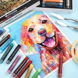 Mobee Vandoplselige Oliepasteller - 24+2-Pak