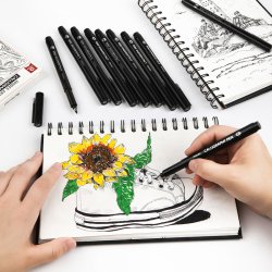 Mobee - Sorte Kalligrafipenne 10-Pak