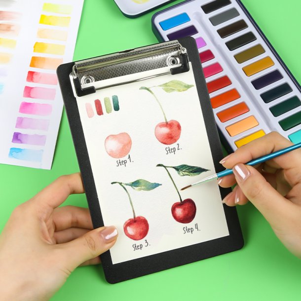 Mobee Akvarelst i Metaletui - 24-Pak