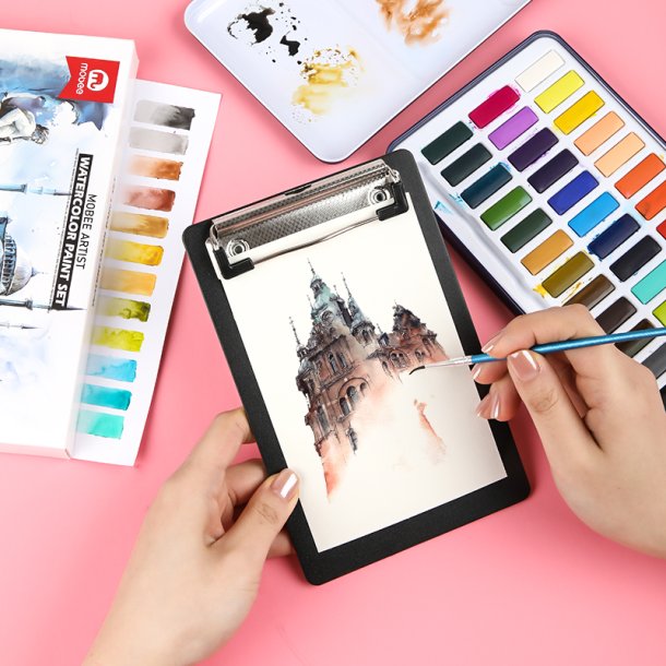 Mobee Akvarelst i Metaletui - 36-Pak