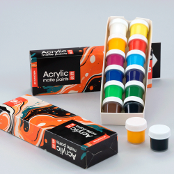 Arteo Mat Akryls�t 12x10ml. - Abstract Pouringart