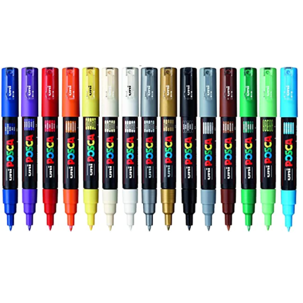 POSCA PC-1M 0,7 mm (16-pak)