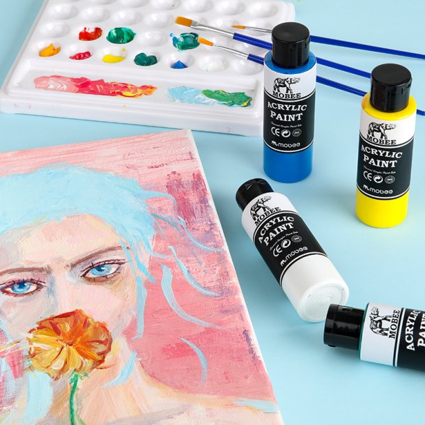 Mobee Akrylmalingst 60 ml. - 20-Pak