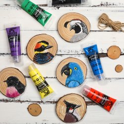 Mobee Akrylmalingst 75 ml. Klassiske Farver - 8-Pak