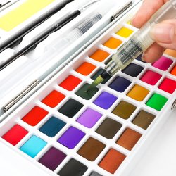 Mobee Akvarelst i Etui med Tilbehr - 50-Pak