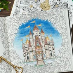 Johanna Basford Malebogspakke  - Oliebaseret Farveblyanter + Gelly Roll 