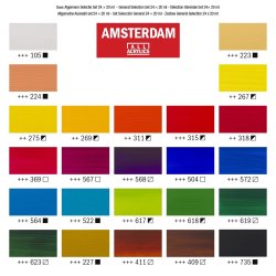 Amsterdam Akrylmaling, General Selection, 24x20 ML.