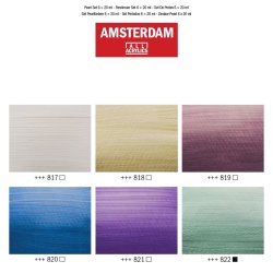 Amsterdam Akrylmaling, Pearl, 6x20 ML.