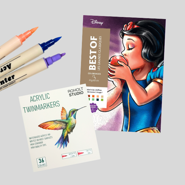  Disney Best of The Great Classics - 36 stk. Akryltusch Pakke