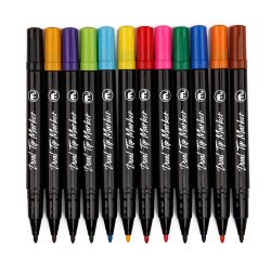 Mobee - Dualtip Marker Fine &amp; Extra Fine 12-Pak