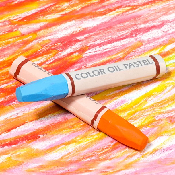 Mobee Farvede Oliepasteller - 12-Pak