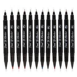 Mobee - Dualtip Marker Fine &amp; Extra Fine 12-Pak