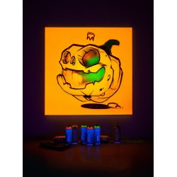 Montana Night Glow Effekt Spraymaling - Orange, 400ml.