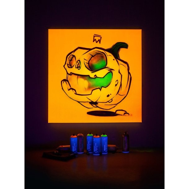 Montana Night Glow Effekt Spraymaling - Orange, 400ml.