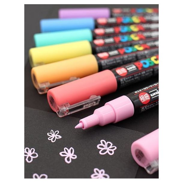 Posca Soft 8 Colors PC-1M 0,7-1 mm (8 stk)