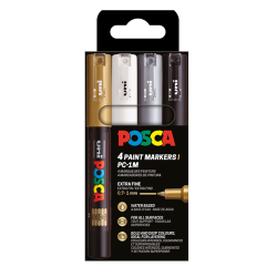 POSCA PC-1M 0,7 - 1 mm sortiment (WBGS) (4 stk) 