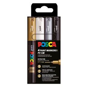 POSCA PC-1M 0,7 - 1 mm sortiment (WBGS) (4 stk) 
