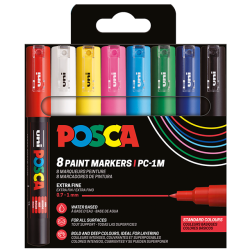 POSCA PC-1M 0,7 - 1 mm (Basic) (8 stk)