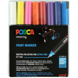 POSCA PC 1MR 0,7 mm (16-pak)