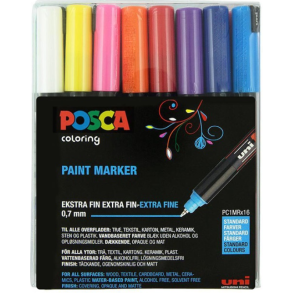 POSCA PC 1MR 0,7 mm (16-pak)