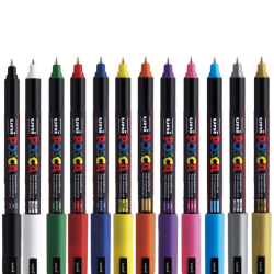 POSCA PC-1MR - Basis st 12-pak