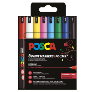 POSCA PC-1MR 0,7 mm Basis (8 stk)