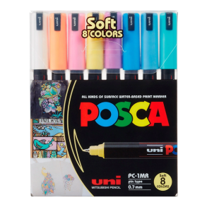 Posca Soft 8 Colors PC-1MR 0,7 mm (8stk)