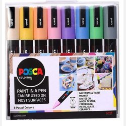 POSCA PC-5M   1,8 - 2,5 mm (Pastel) (8 stk)