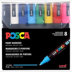 POSCA PC-5M 1,8 - 2,5 mm basis 8-pak