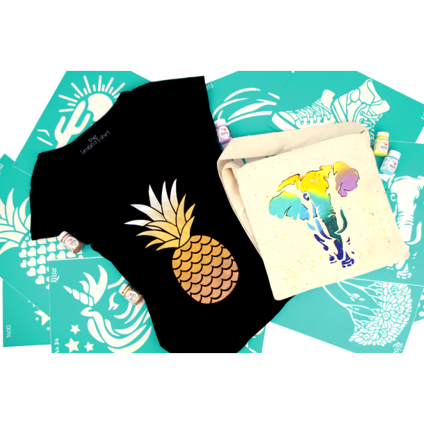 ROSA Talent Reusable Adhesive Stencil "Magnolia 14 21x29,7cm