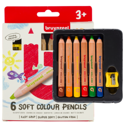 Voks Farveblyanter, 6-pak
