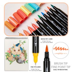 Mobee - 60-Pak Dual Tip Brushpens