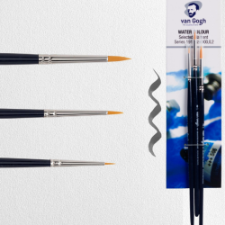 Van Gogh Akvarelpenselst Serie 191 - 000, 0 &amp; 2