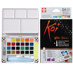 Sakura Koi Akvarelst - 24-pak m. Glittermedium